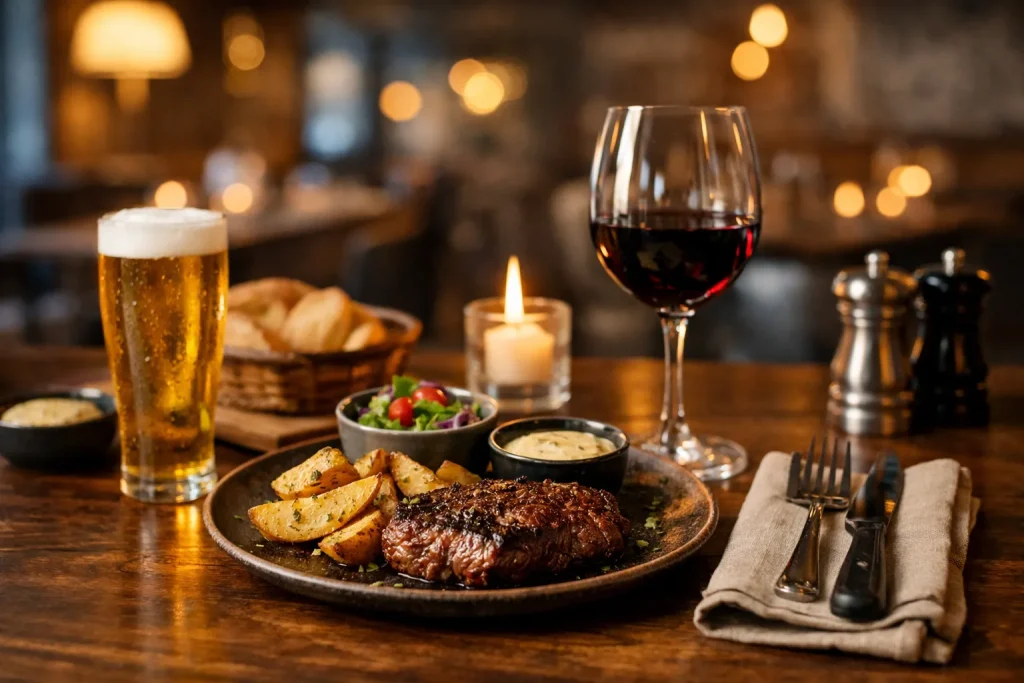 Tafel met diner in restaurant in Wijchen