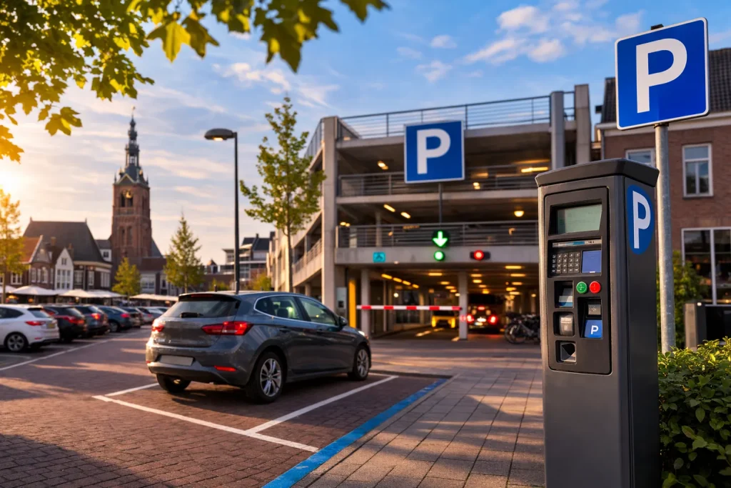 Parkeergarage en parkeermeter in Wijchen